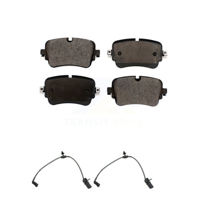 Ceramic Disc Brake Pads And Wear Sensors Rear Kit For Audi Q7 Q8 A8 Quattro