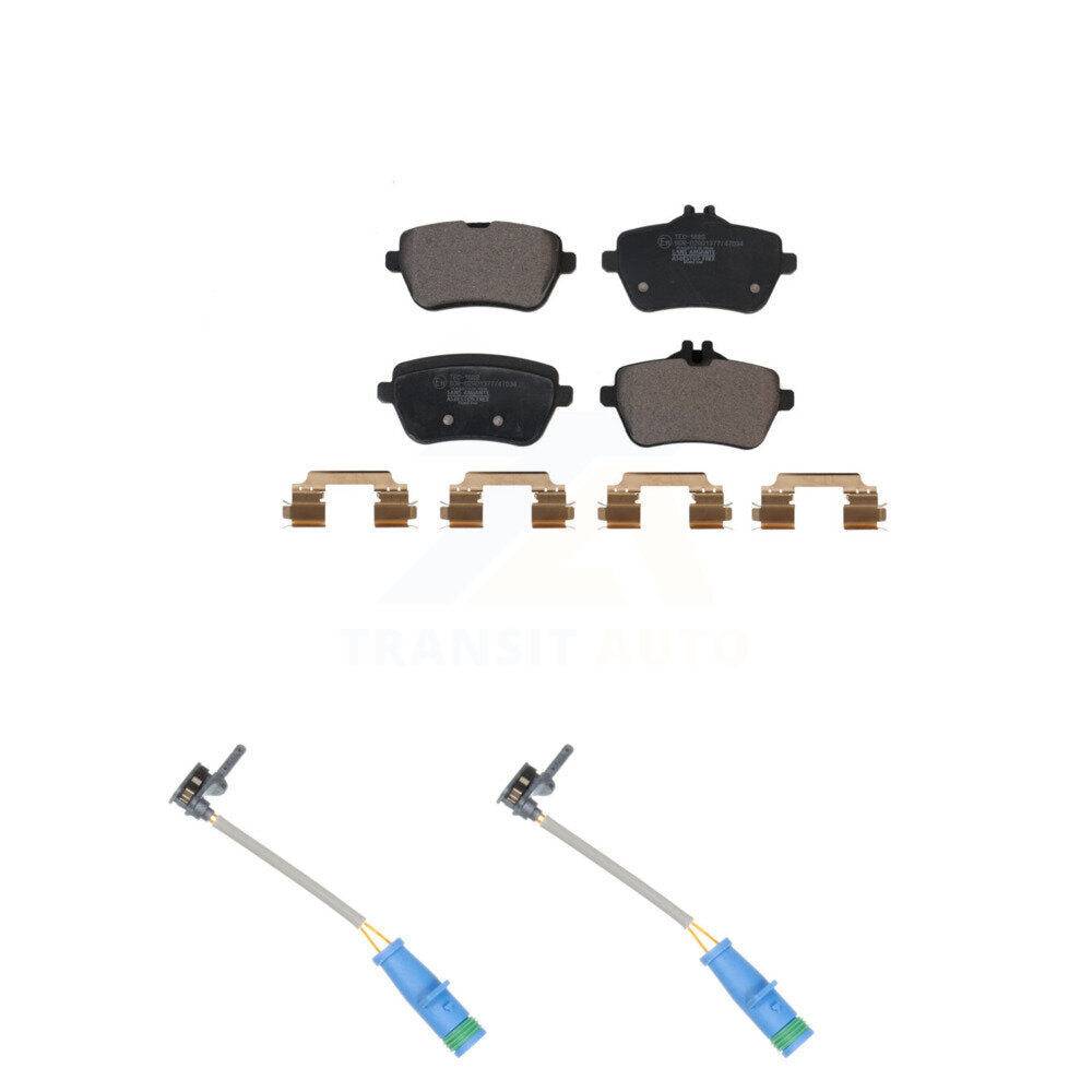Ceramic Disc Brake Pad And Wear Sensor Rear Kit For 2020 Mercedes-Benz S450 3.0L