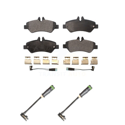 Ceramic Brake Pad Extra Wear Sensor Rear Kit For Freightliner Sprinter 2500 3500