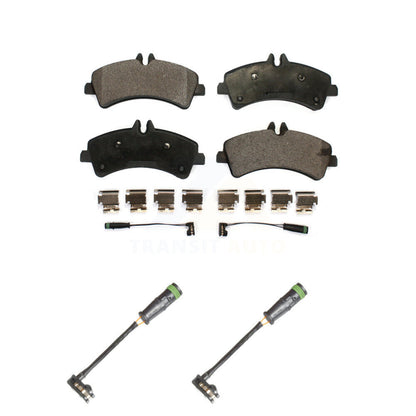 Ceramic Disc Brake Pad Extra Wear Sensor Rear Kit For Freightliner Sprinter 3500
