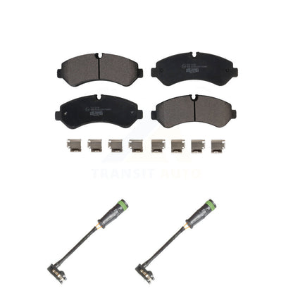 Ceramic Disc Brake Pads And Wear Sensors Rear Kit For Freightliner Sprinter 3500