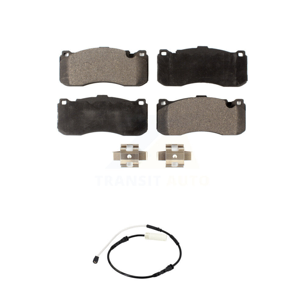 Ceramic Disc Brake Pads And Wear Sensors Front Kit For BMW 328i