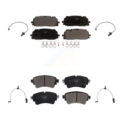 Ceramic Brake Pads & Wear Sensor Front Rear Kit For Audi A6 Quattro A7 Sportback