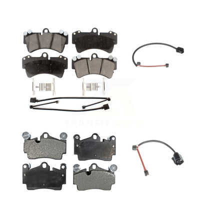 Ceramic Brake Pad & Extra Wear Sensor Front Rear Kit For Audi Q7 Porsche Cayenne