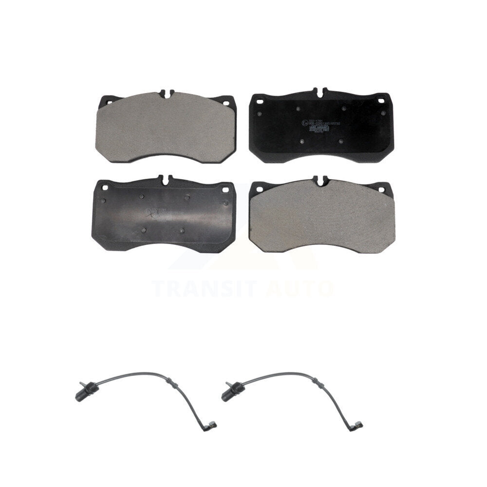 Ceramic Disc Brake Pads And Wear Sensors Front Kit For Audi A7 Quattro A8