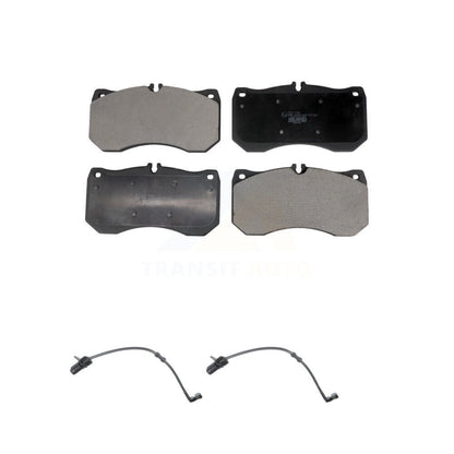Ceramic Disc Brake Pads And Wear Sensors Front Kit For Audi A7 Quattro A8
