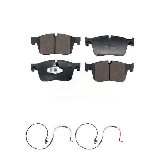 Ceramic Disc Brake Pads And Wear Sensors Front Kit For Jaguar XE