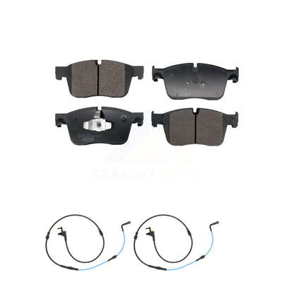 Ceramic Disc Brake Pads And Wear Sensors Front Kit For Jaguar XE XF
