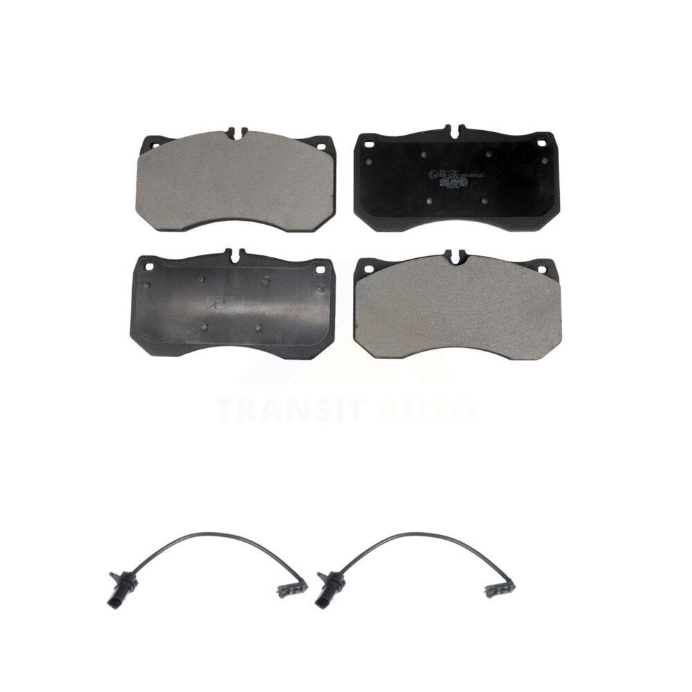 Ceramic Disc Brake Pads And Wear Sensors Front Kit For Audi S6 S7 S8