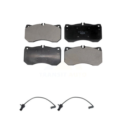 Ceramic Disc Brake Pads And Wear Sensors Front Kit For Audi S6 S7 S8