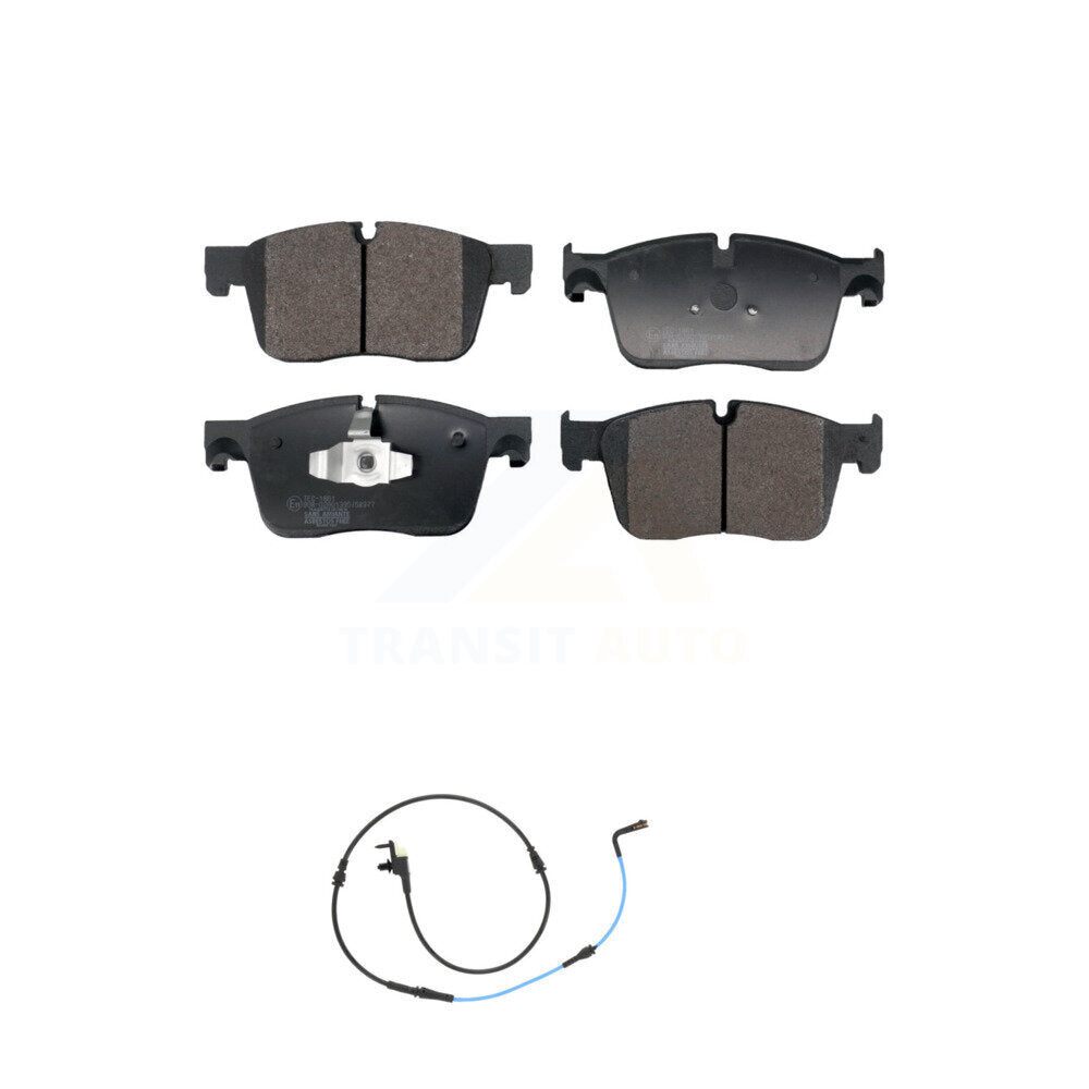 Ceramic Disc Brake Pads And Wear Sensors Front Kit For Jaguar XE XF