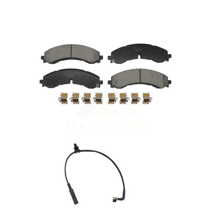 Ceramic Brake Pads & Wear Sensor Front Kit For GMC Chevrolet Sierra 2500 HD 3500