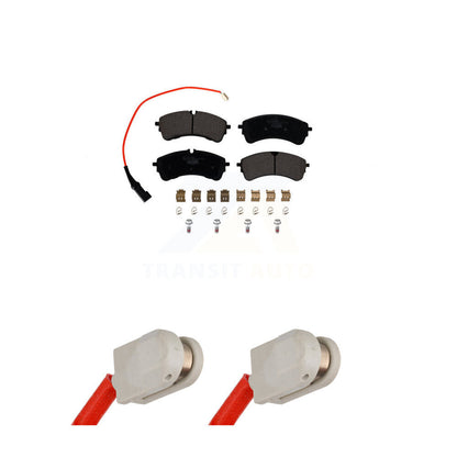 Ceramic Disc Brake Pads And Extra Wear Sensors Rear Kit For Ford Transit-350 HD