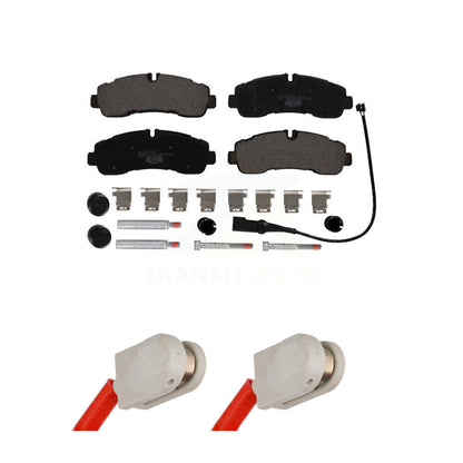 Ceramic Disc Brake Pad And Wear Sensor Rear Kit For 2020 Ford Transit-350 HD AWD