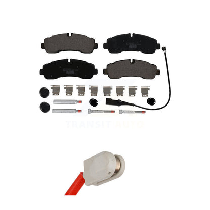 Ceramic Disc Brake Pad And Wear Sensor Rear Kit For 2020 Ford Transit-350 HD AWD