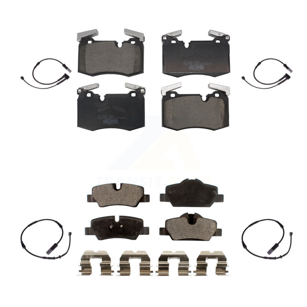 Ceramic Disc Brake Pads And Wear Sensors Front Rear Kit For Mini Cooper