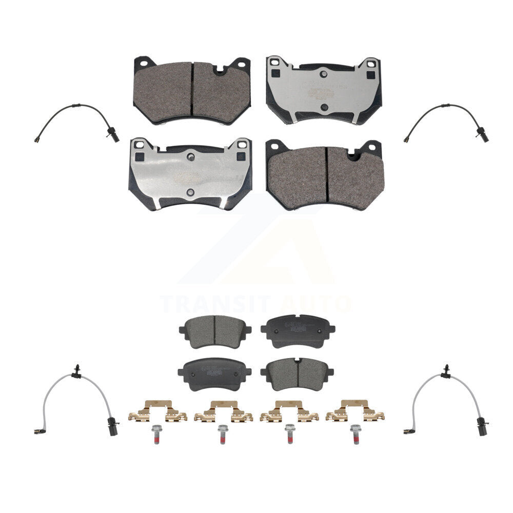 Ceramic Disc Brake Pads And Wear Sensors Front Rear Kit For 2021 Audi Q5 2.0L