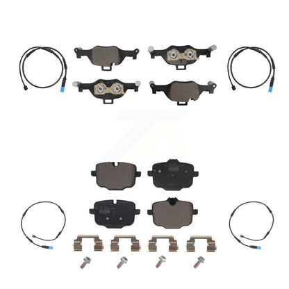 Ceramic Disc Brake Pads And Wear Sensors Front Rear Kit For BMW X5 X6