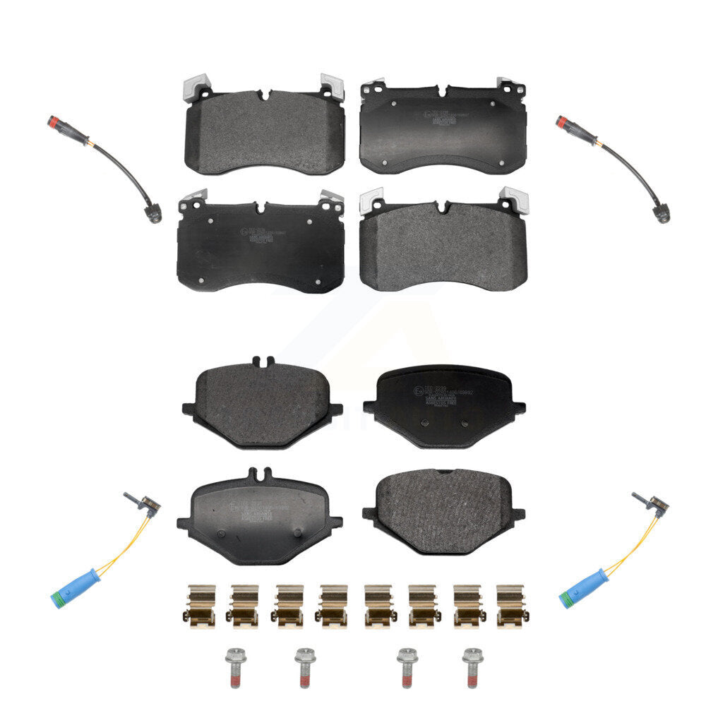 Ceramic Disc Brake Pad Wear Sensor Front Rear Kit For Mercedes-Benz G63 AMG 4.0L