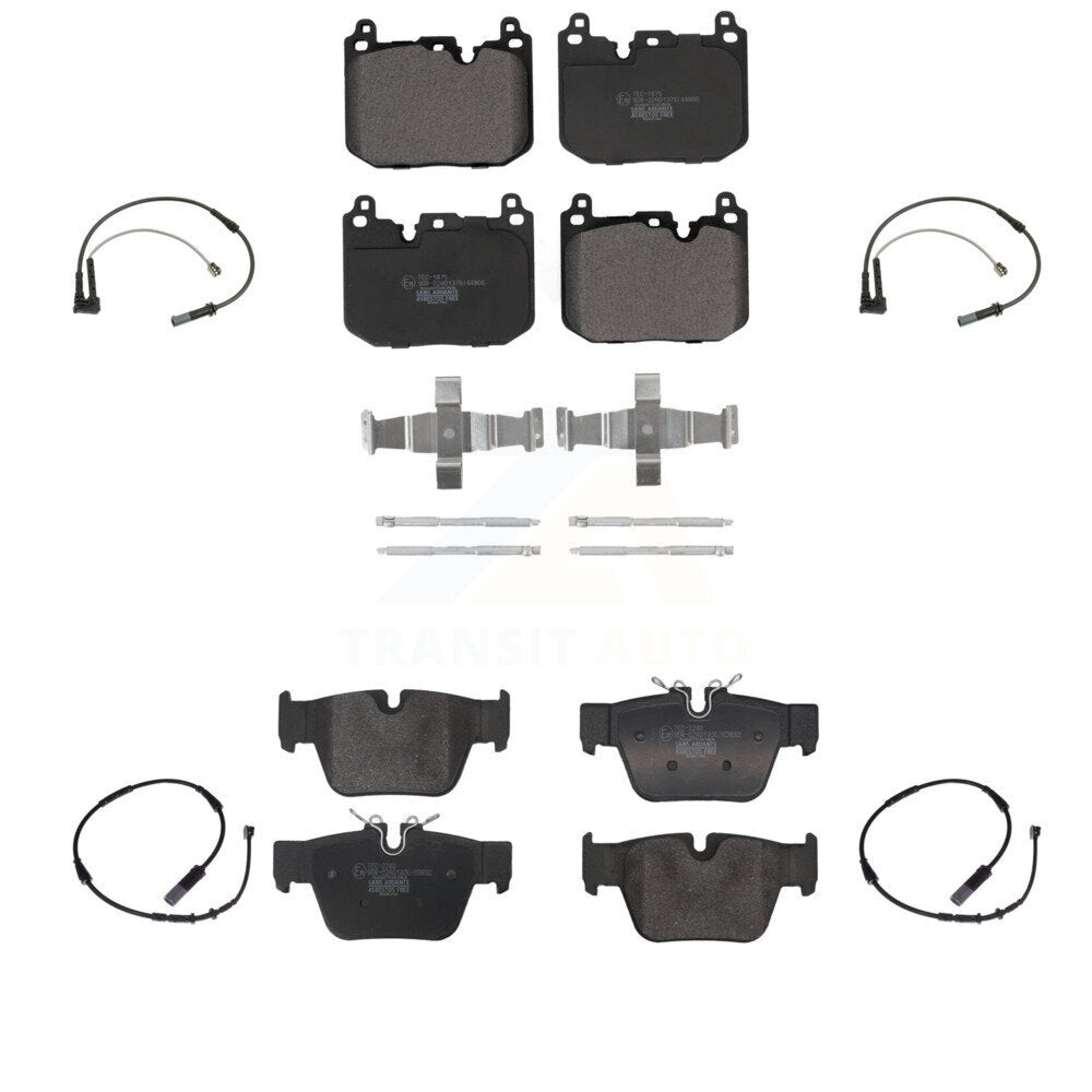 Ceramic Disc Brake Pads And Wear Sensor Front Rear Kit For 2019-2020 BMW X2 M35i