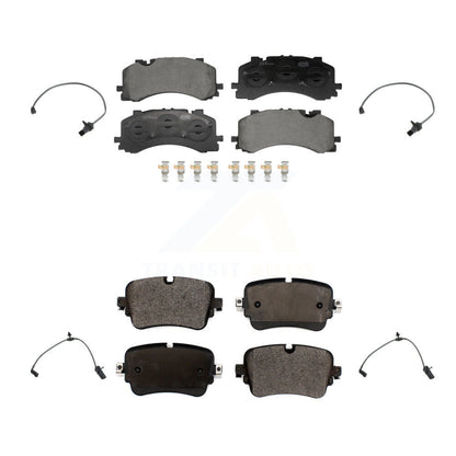 Ceramic Brake Pad And Wear Sensor Front Rear Kit For Audi A8 Quattro L with 4.0L