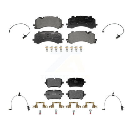 Ceramic Disc Brake Pads And Wear Sensors Front Rear Kit For Audi S6