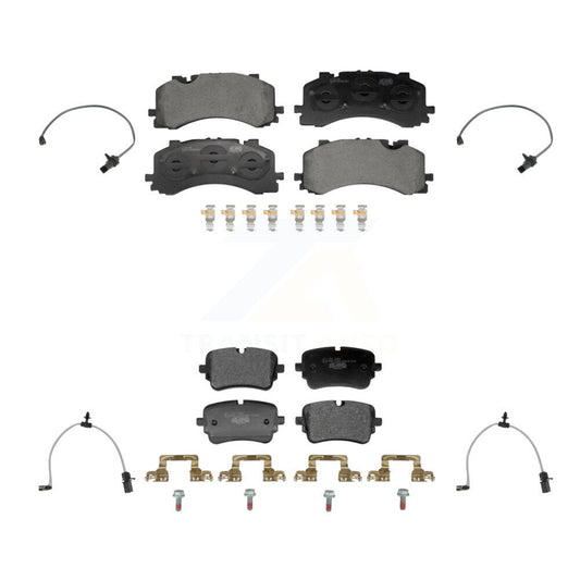 Ceramic Disc Brake Pads And Wear Sensors Front Rear Kit For Audi S6