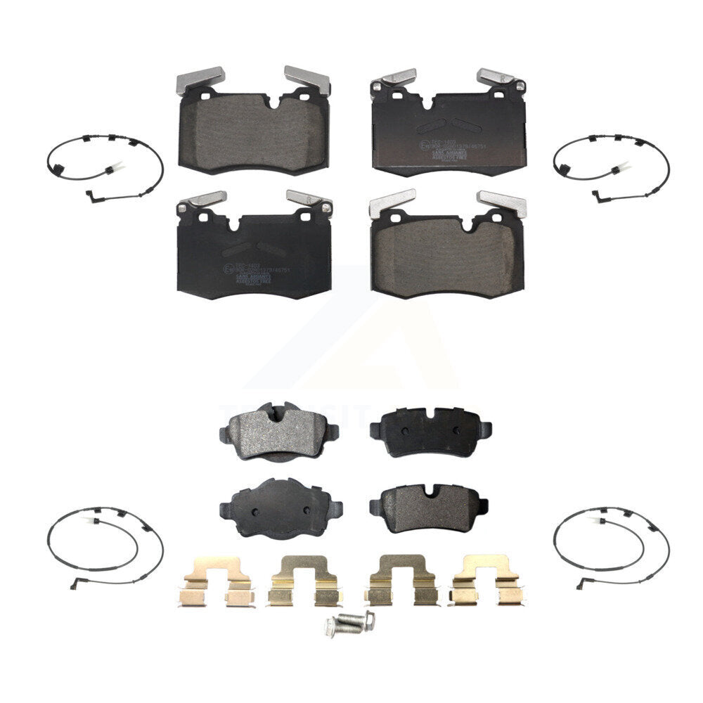 Ceramic Disc Brake Pads And Wear Sensors Front Rear Kit For Mini Cooper