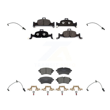Ceramic Brake Pads & Wear Sensor Front Rear Kit For Audi A5 Sportback A4 Quattro