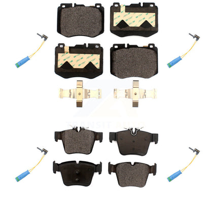 Ceramic Disc Brake Pads And Wear Sensors Front Rear Kit For Mercedes-Benz GLC300
