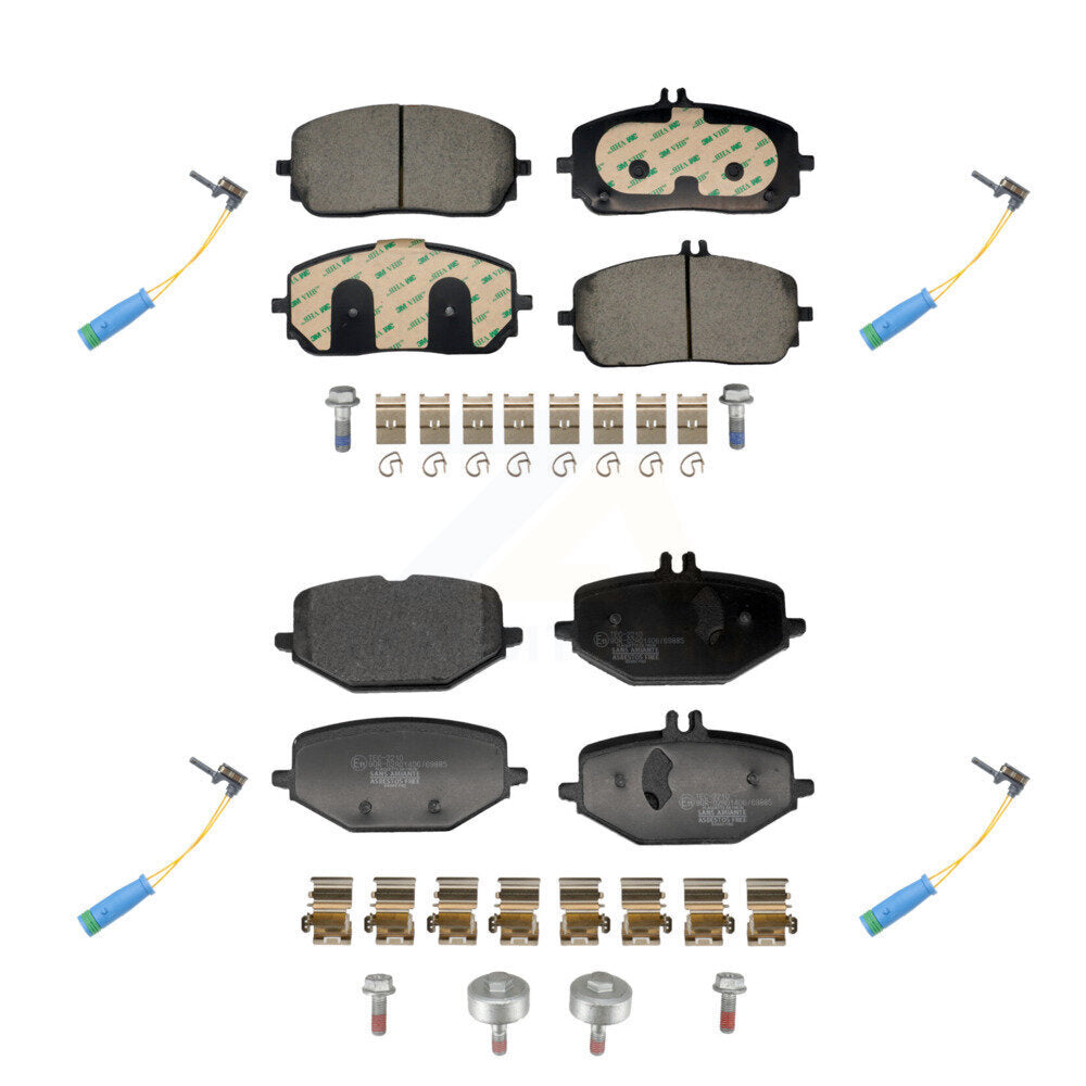Ceramic Disc Brake Pads Wear Sensor Front Rear Kit For Mercedes-Benz GLE350 G550