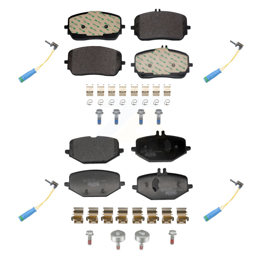 Ceramic Brake Pad Wear Sensor Front Rear Kit For Mercedes-Benz GLE450 GLS450 AMG