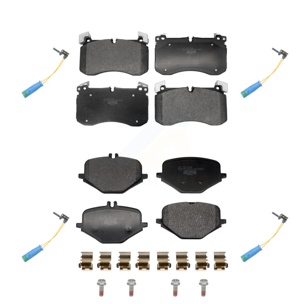 Ceramic Brake Pad & Wear Sensor Front Rear Kit For Mercedes-Benz GLS63 AMG GLE53