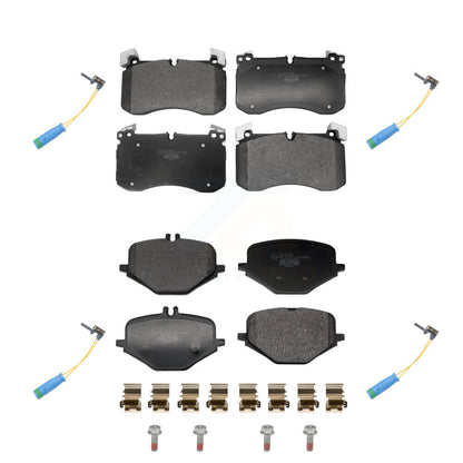 Ceramic Brake Pad & Wear Sensor Front Rear Kit For Mercedes-Benz GLS63 AMG GLE53