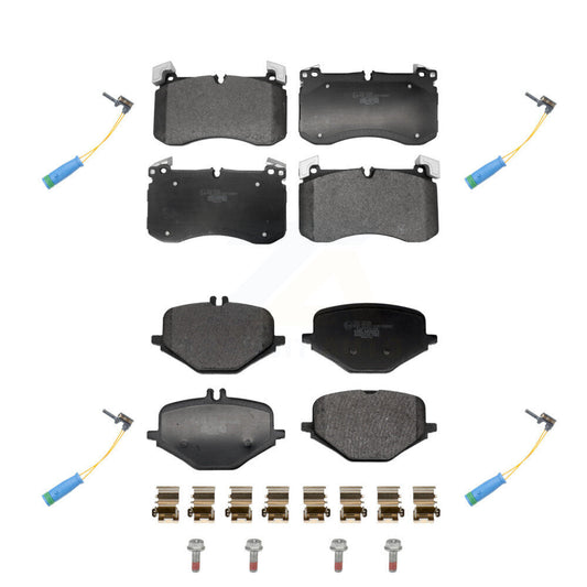 Ceramic Brake Pad & Wear Sensor Front Rear Kit For Mercedes-Benz GLS63 AMG GLE53