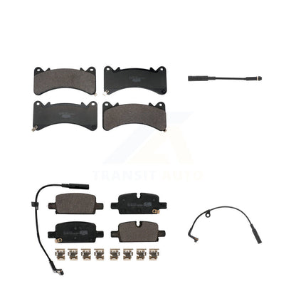 Ceramic Brake Pad Extra Wear Sensor Front Rear Kit For GMC Sierra 1500 Chevrolet