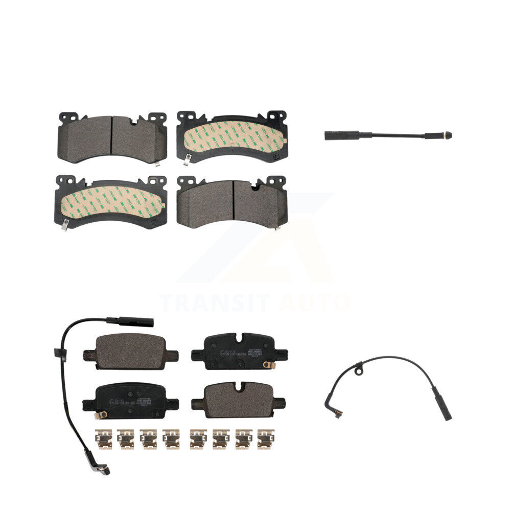 Ceramic Disc Brake Pads And Extra Wear Sensor Front Rear Kit For Chevrolet Tahoe