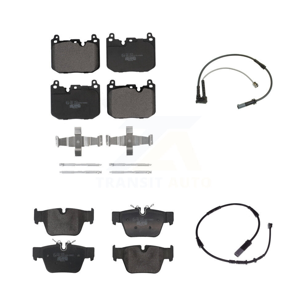 Ceramic Disc Brake Pads And Wear Sensor Front Rear Kit For 2019-2020 BMW X2 M35i