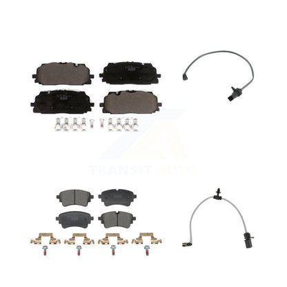 Ceramic Brake Pad & Wear Sensor Front Rear Kit For Audi SQ5 Sportback A6 Quattro