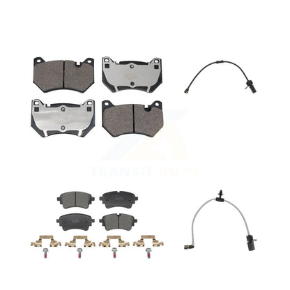 Ceramic Disc Brake Pads And Wear Sensors Front Rear Kit For 2021 Audi Q5 2.0L