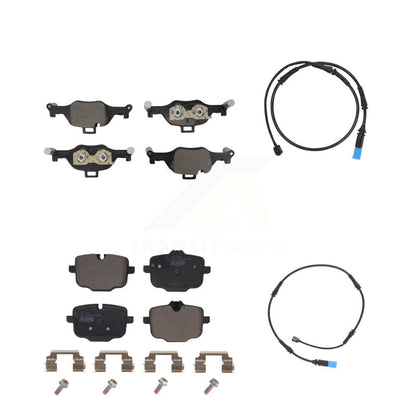 Ceramic Disc Brake Pads And Wear Sensors Front Rear Kit For BMW X5 X6