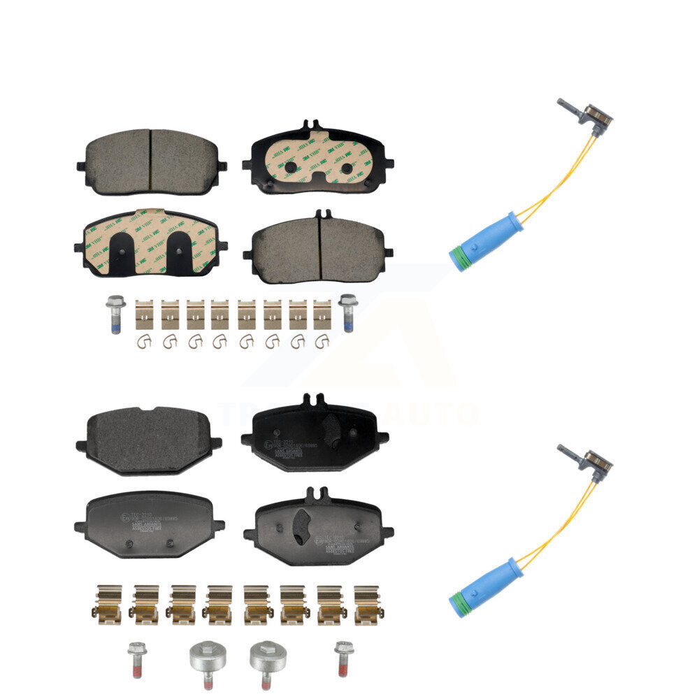 Ceramic Disc Brake Pads Wear Sensor Front Rear Kit For Mercedes-Benz GLE350 G550
