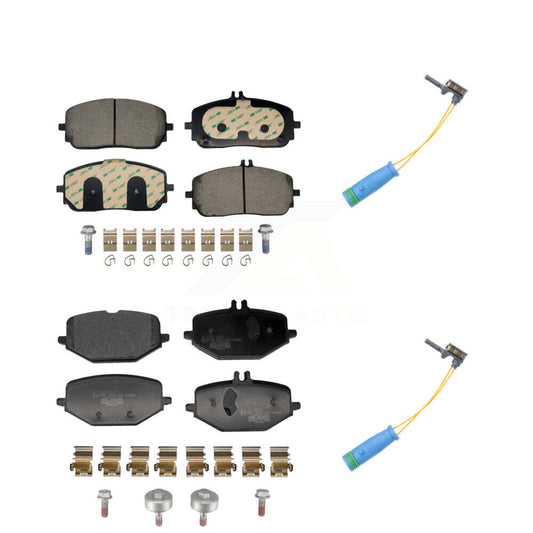 Ceramic Disc Brake Pads Wear Sensor Front Rear Kit For Mercedes-Benz GLE350 G550