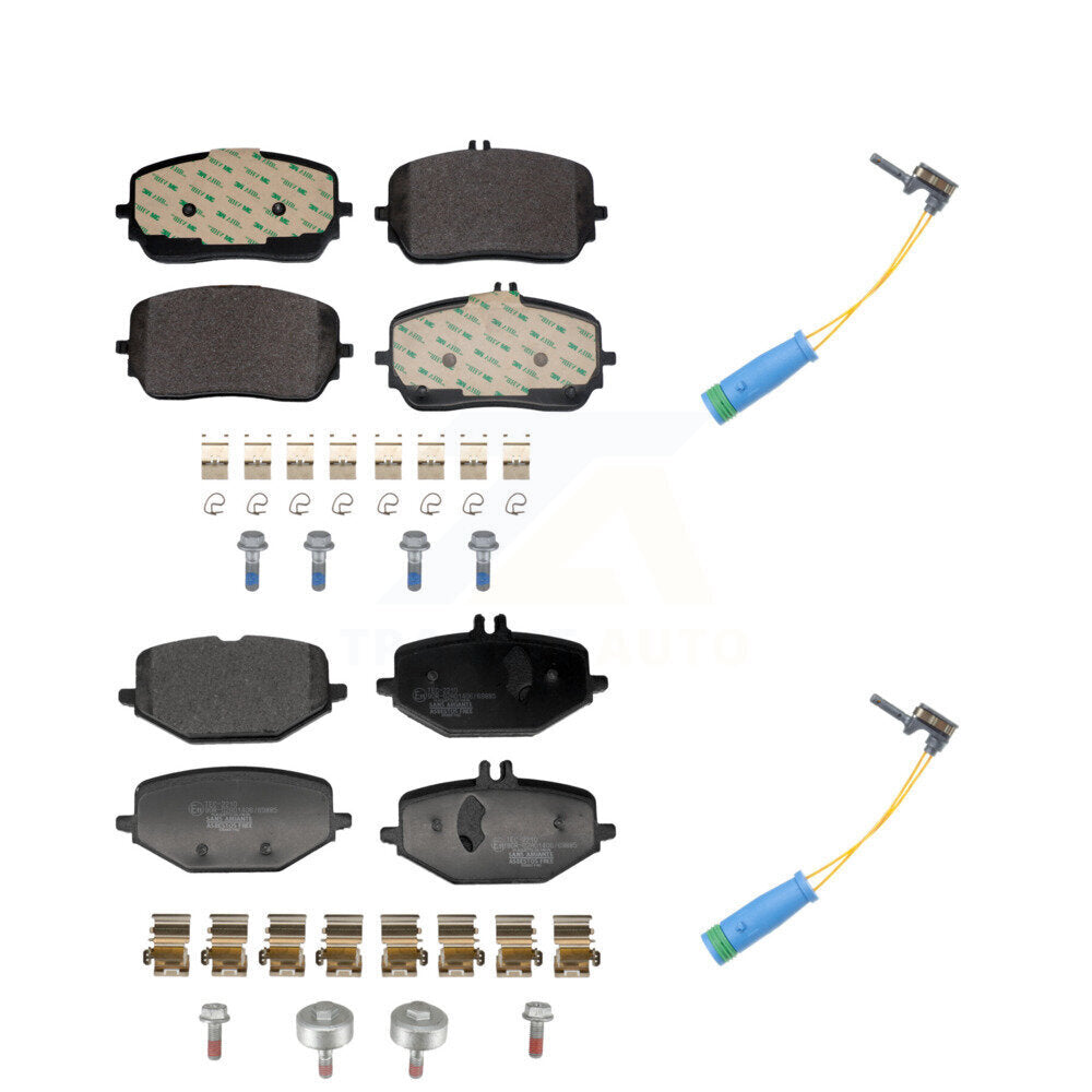 Ceramic Brake Pad Wear Sensor Front Rear Kit For Mercedes-Benz GLE450 GLS450 AMG