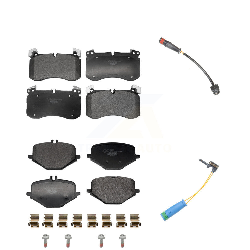 Ceramic Disc Brake Pad Wear Sensor Front Rear Kit For Mercedes-Benz G63 AMG 4.0L