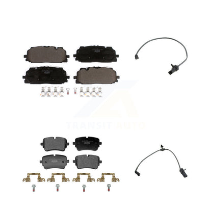 Ceramic Disc Brake Pads And Wear Sensor Front Rear Kit For Audi Q7 Q8 A8 Quattro