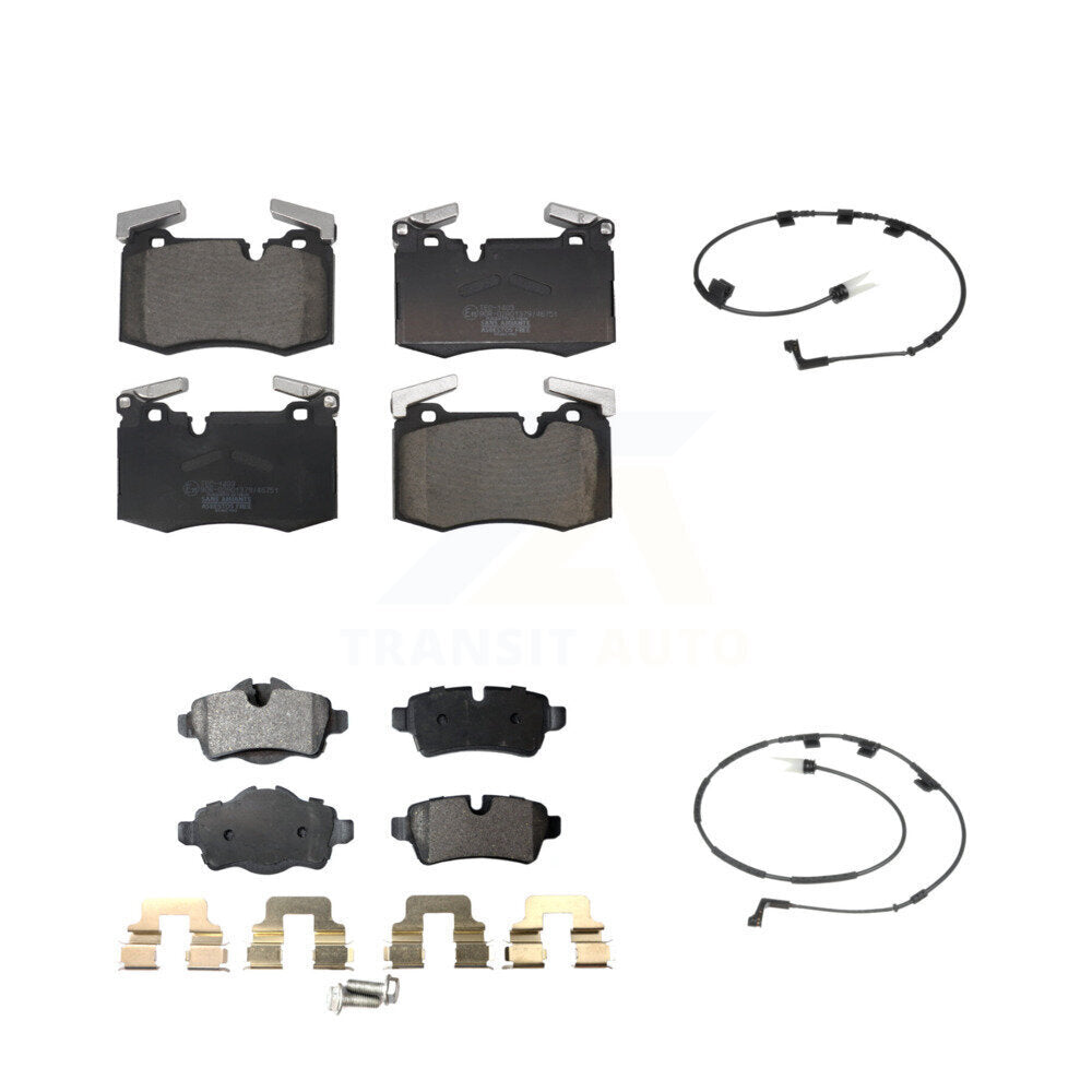 Ceramic Disc Brake Pads And Wear Sensors Front Rear Kit For Mini Cooper