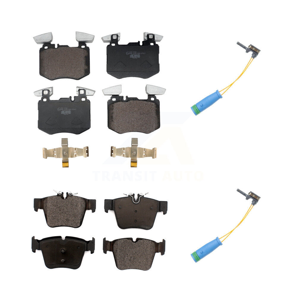 Ceramic Disc Brake Pads And Wear Sensors Front Rear Kit For Mercedes-Benz GLC300