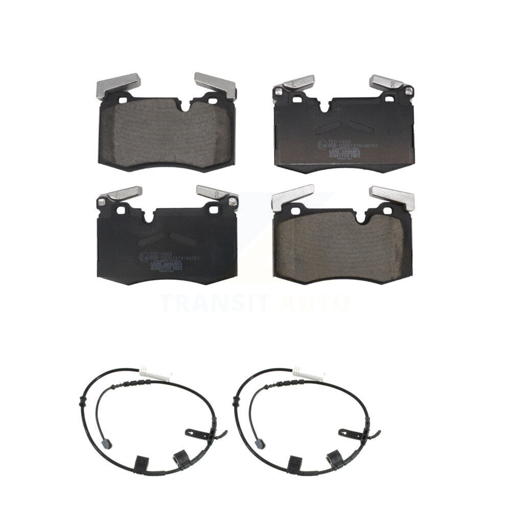 Ceramic Disc Brake Pads And Wear Sensors Front Kit For Mini Cooper