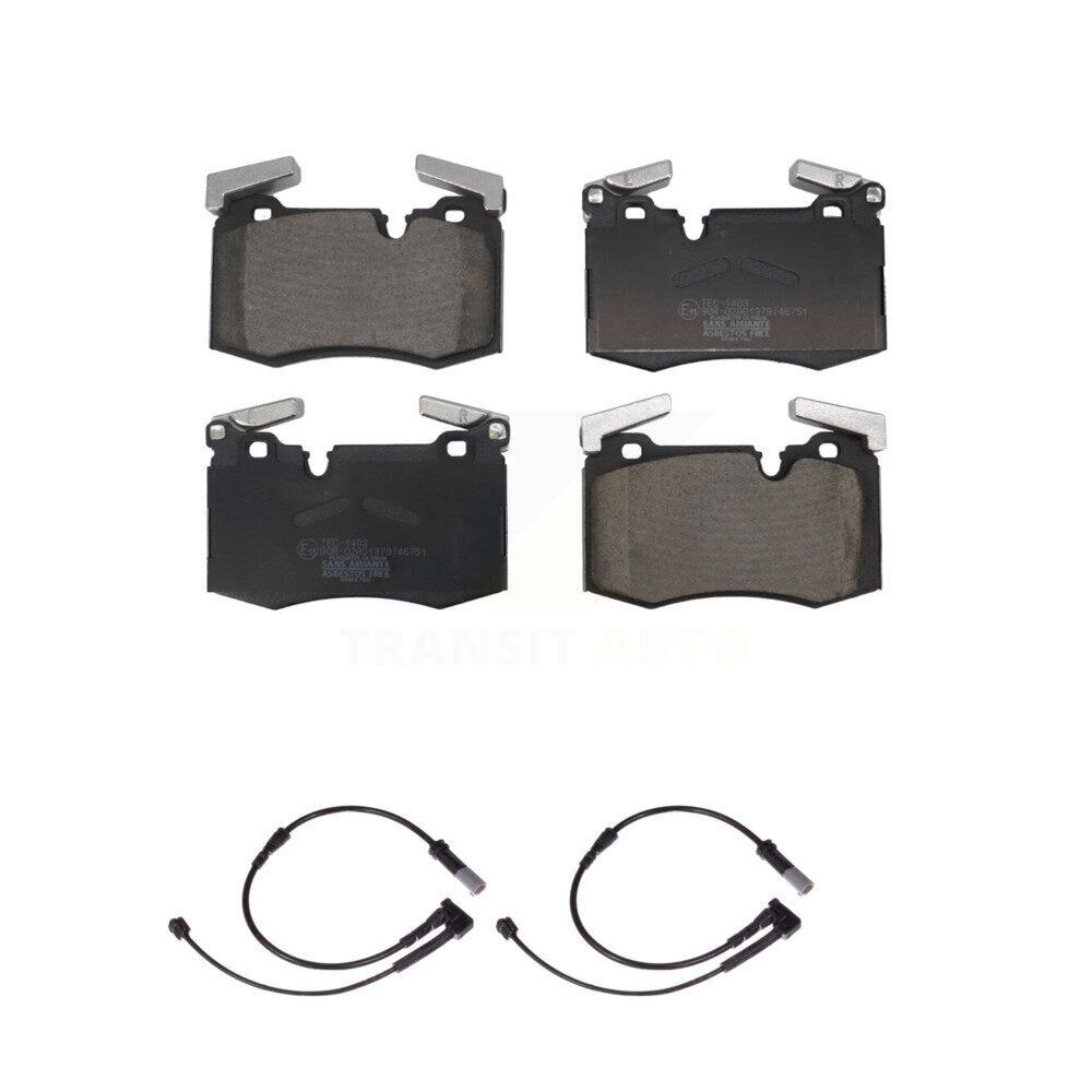 Ceramic Disc Brake Pads And Wear Sensors Front Kit For Mini Cooper